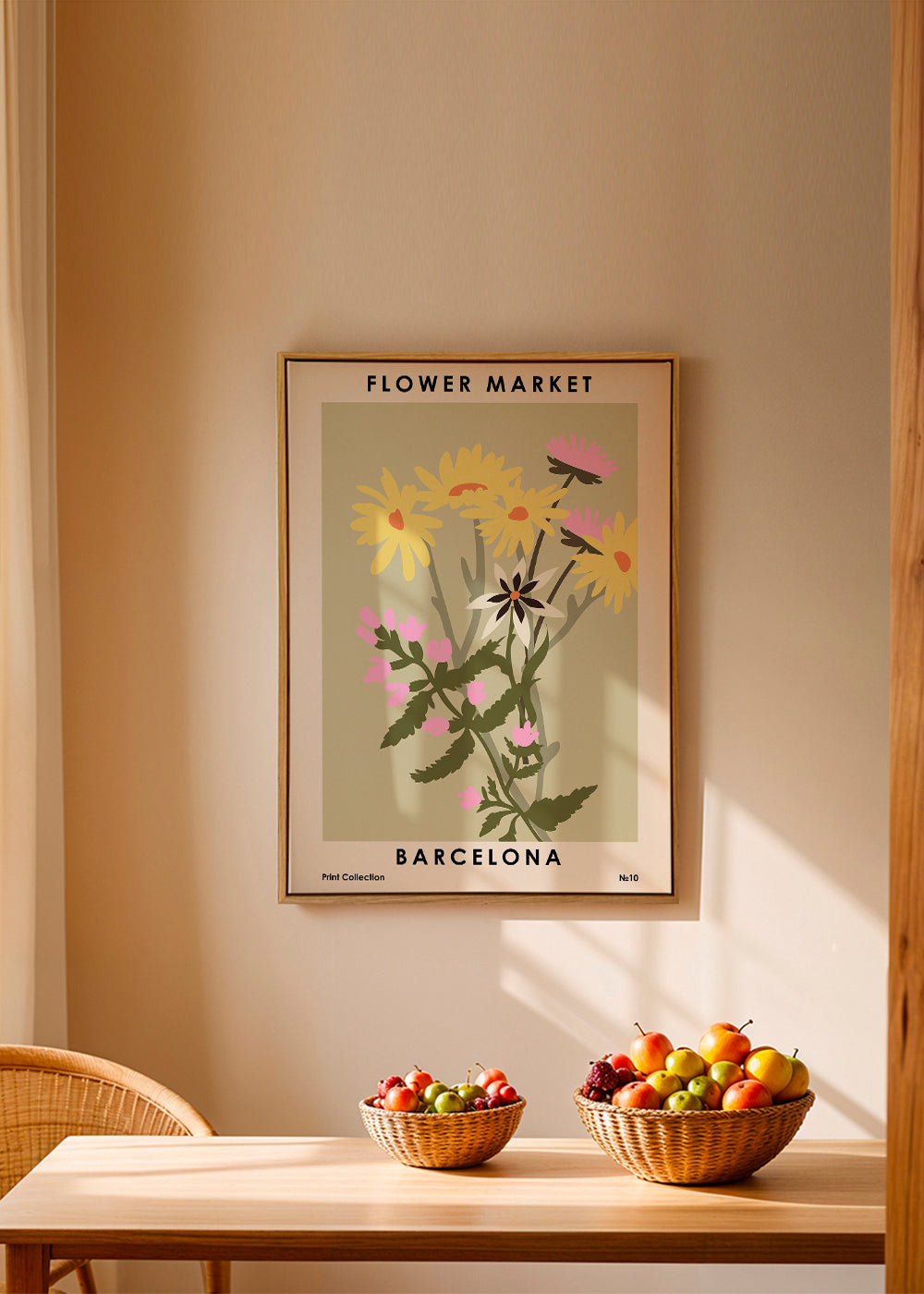 Plakat botaniczny Flower Market Barcelona