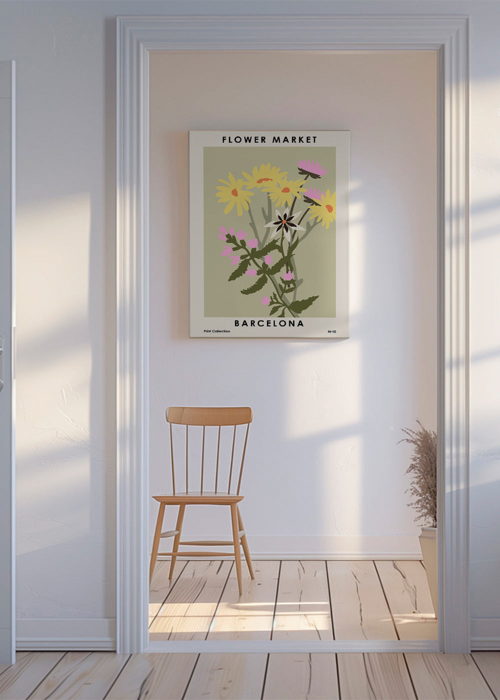 Plakat botaniczny Flower Market Barcelona
