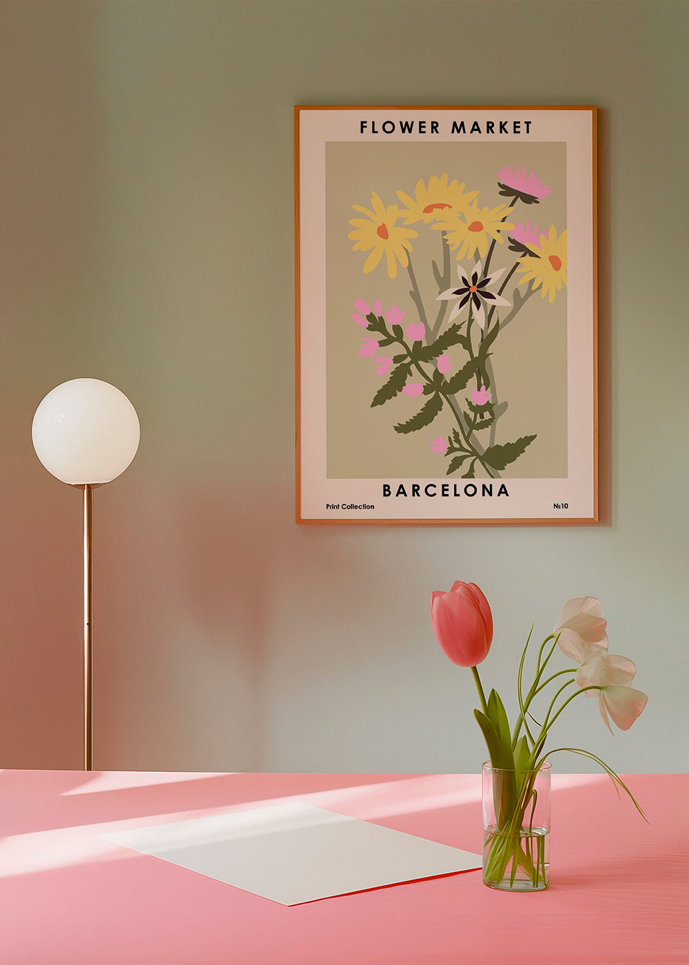 Plakat botaniczny Flower Market Barcelona