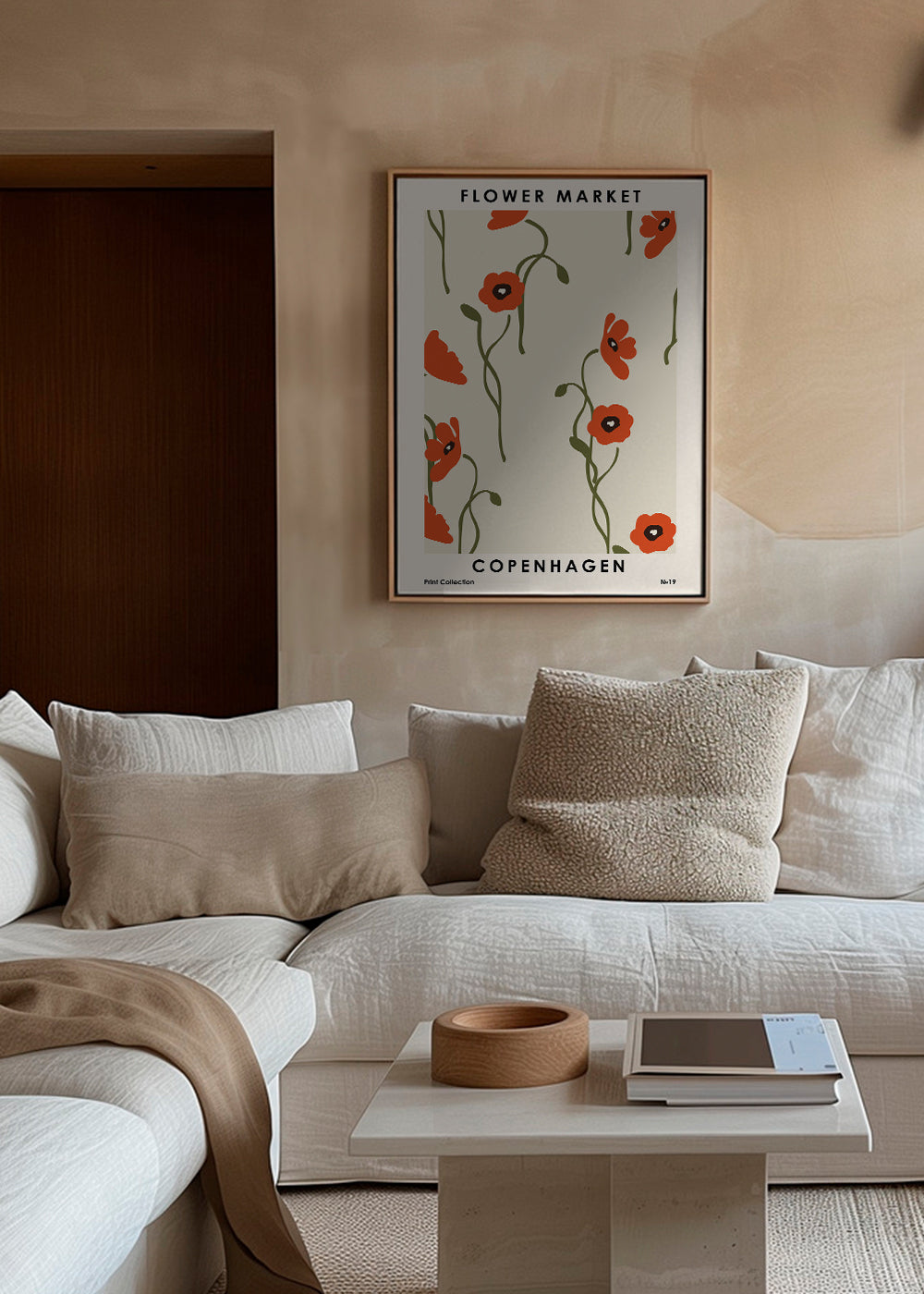 Plakat botaniczny: maki z Kopenhagi