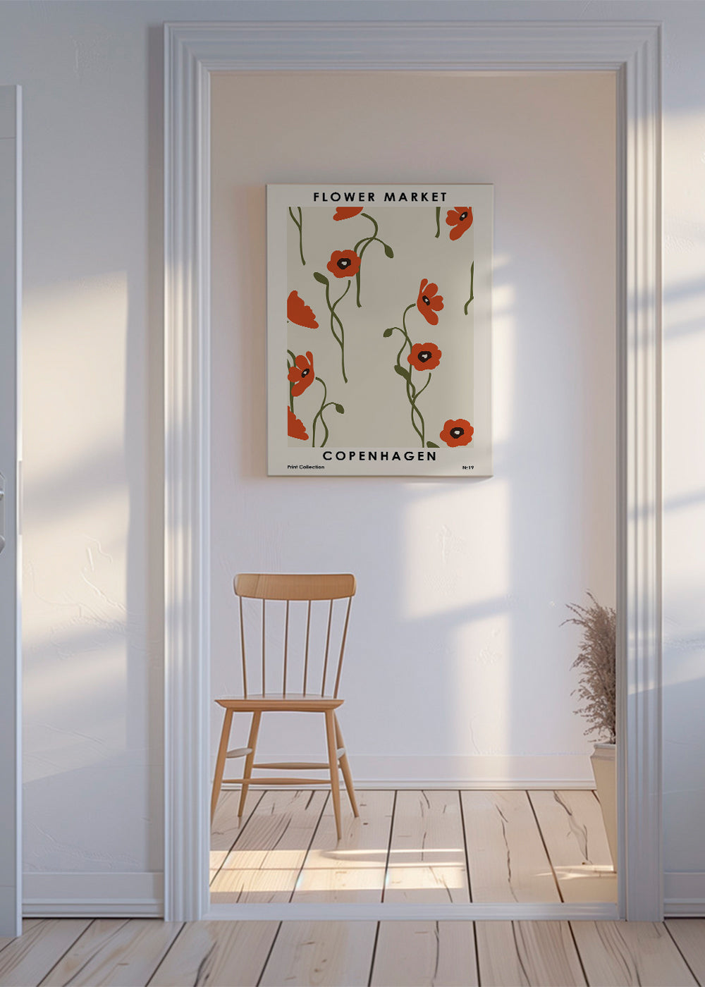 Plakat botaniczny: maki z Kopenhagi