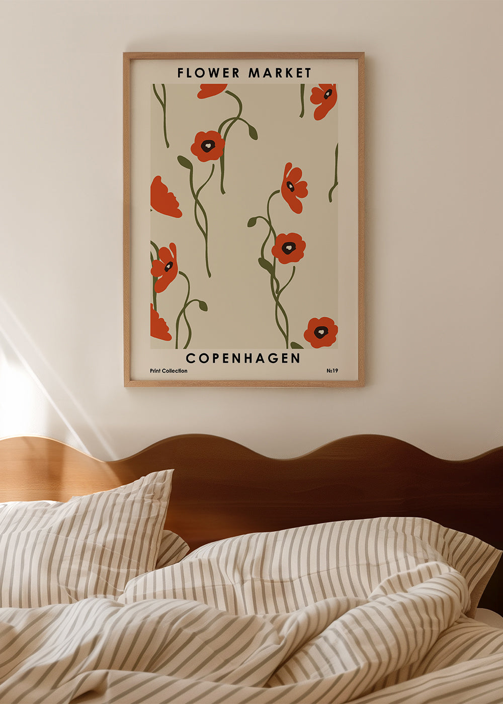 Plakat botaniczny: maki z Kopenhagi