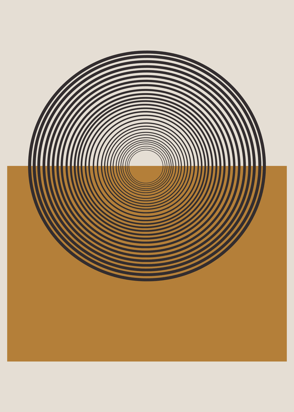 Retro Landscape - Unframed art print