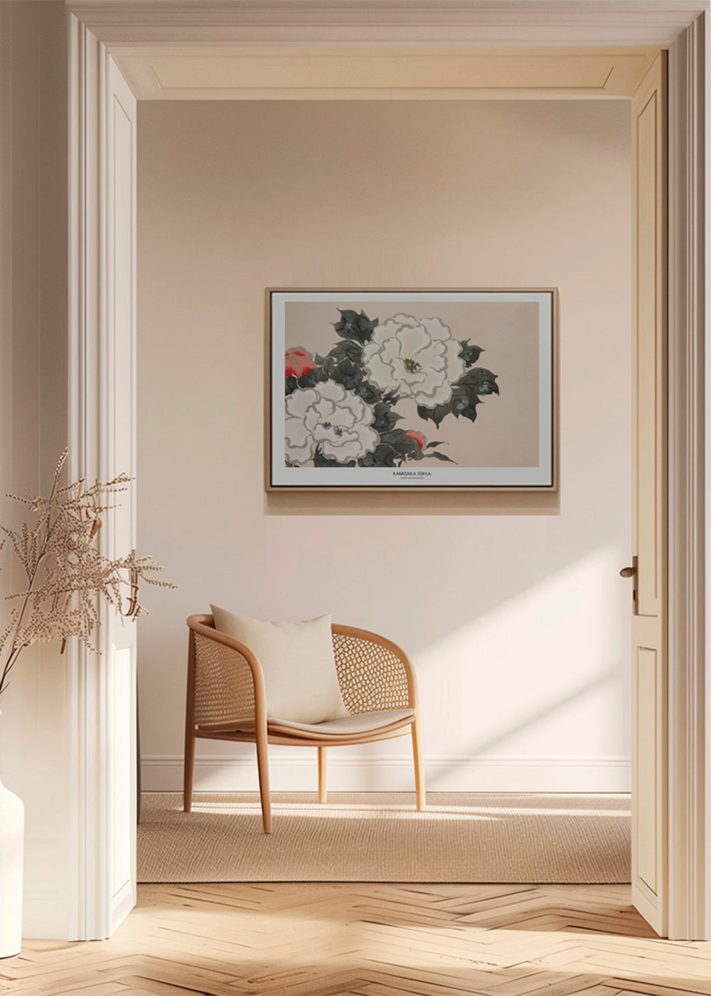 Plakat botaniczny: japońskie studium kwiatowe