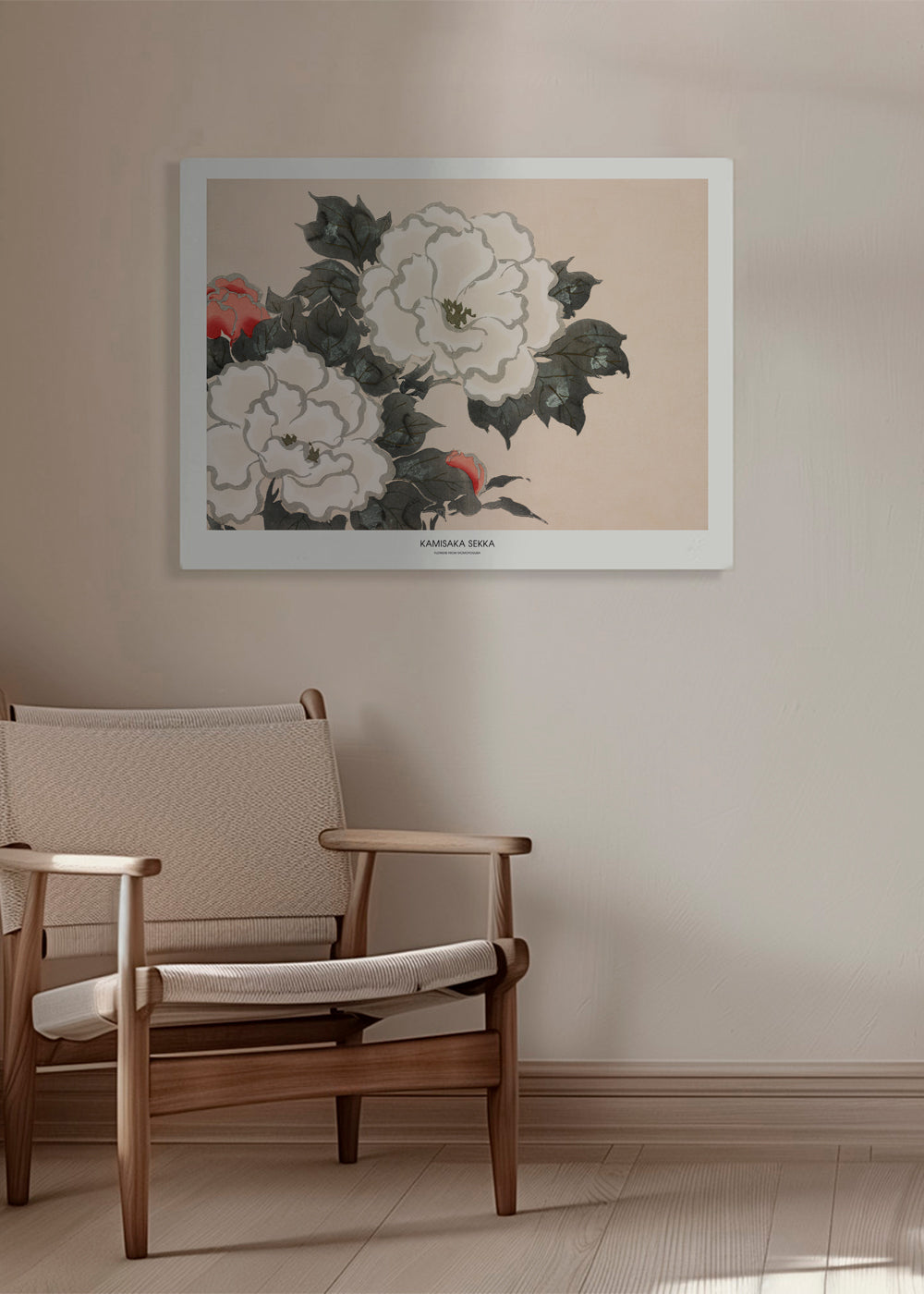 Plakat botaniczny: japońskie studium kwiatowe
