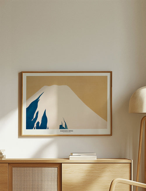 Plakat krajobrazowy: Minimalny Mount Fuji