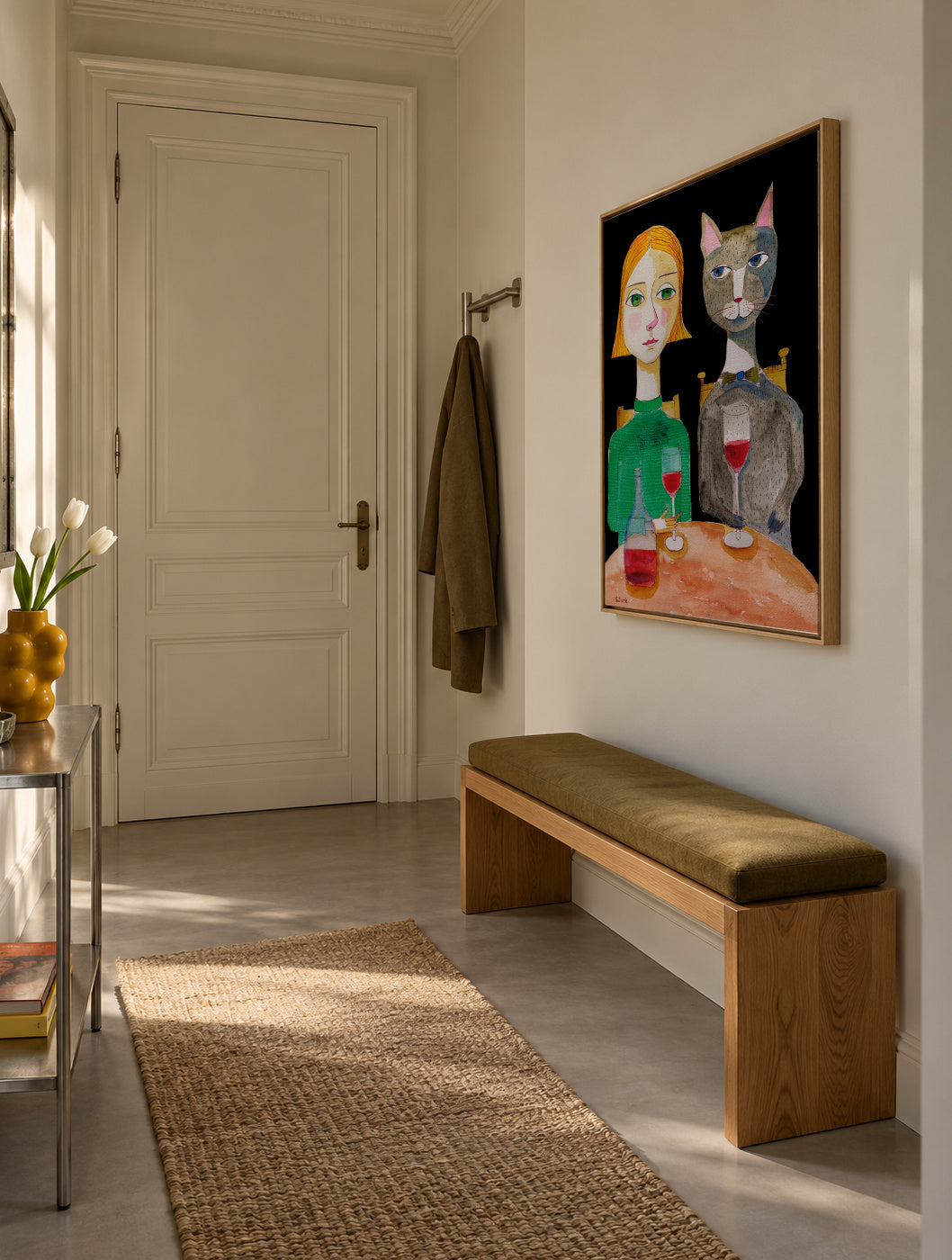 Best Friends - Framed canvas in an interior