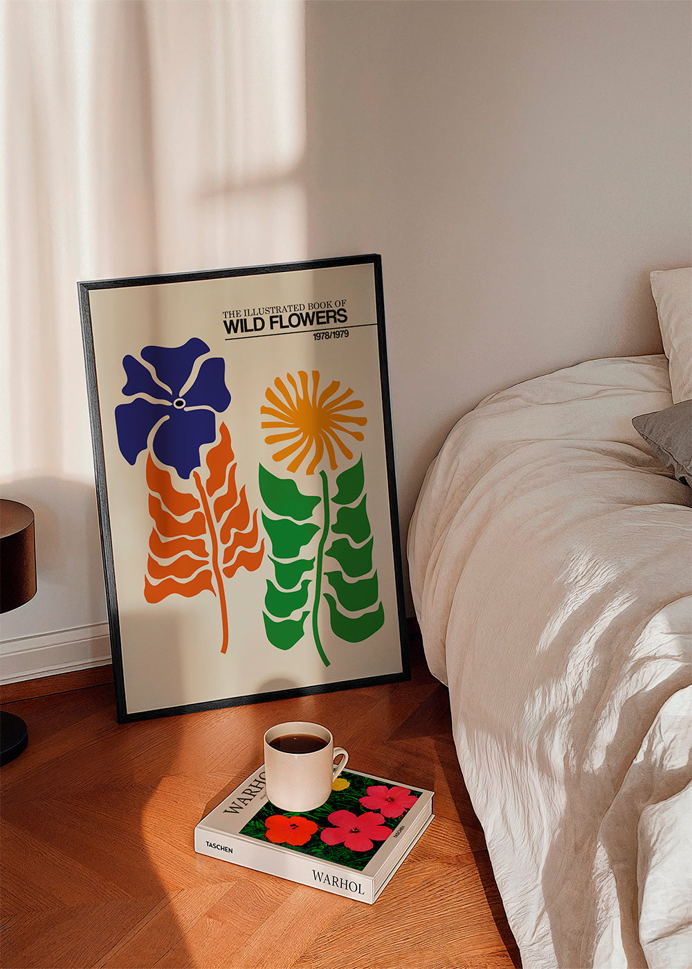 Plakat botaniczny: Dziko rosnące kwiaty grafika