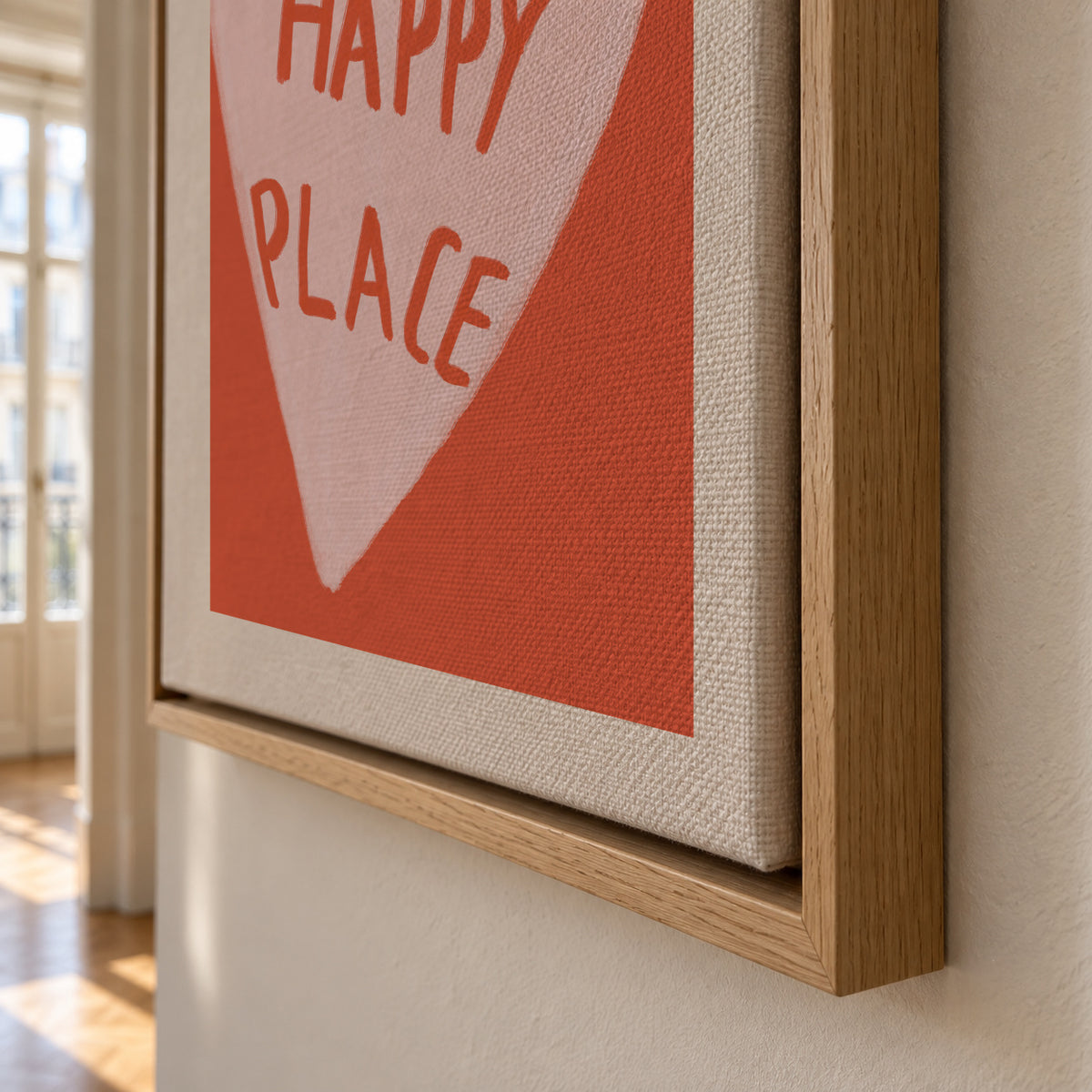 Happy Place - Framed canvas detail