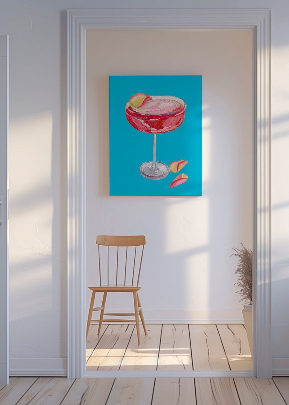 Sparkling Rose Gin Cocktail