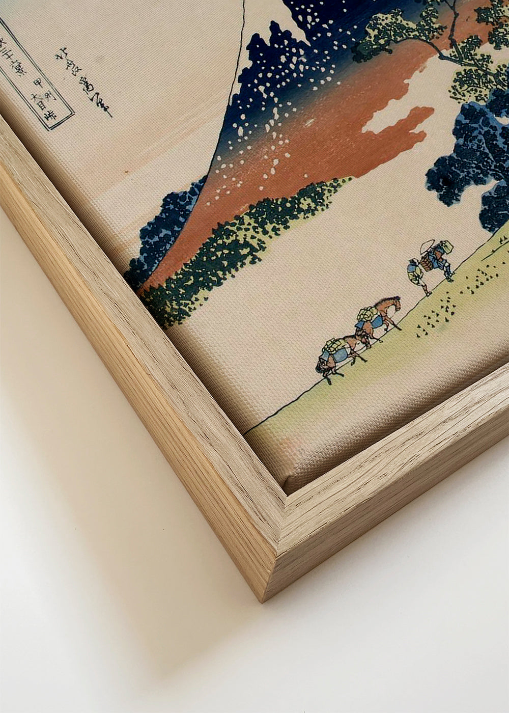 Obraz krajobrazowy Japonia z górą Fuji w stylu ukiyo-e