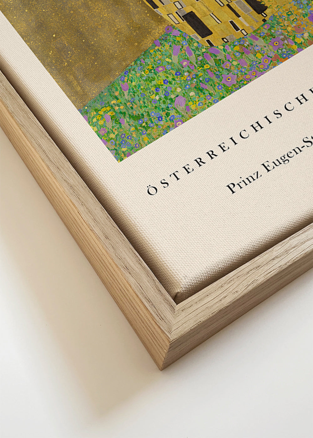 Wydruk vintage 'Pocałunek' Klimta w złocie