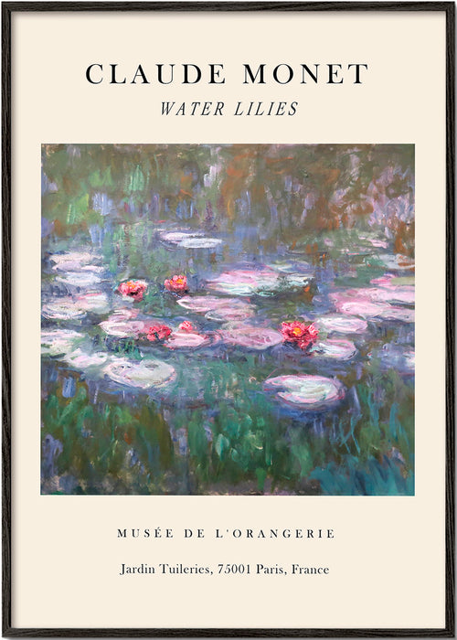 Plakat botaniczny: Lili wodne impresjonistyczne