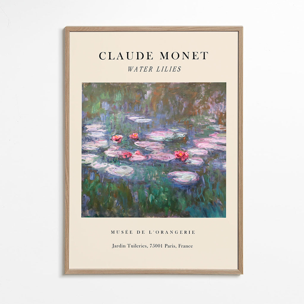 Plakat botaniczny: Lili wodne impresjonistyczne