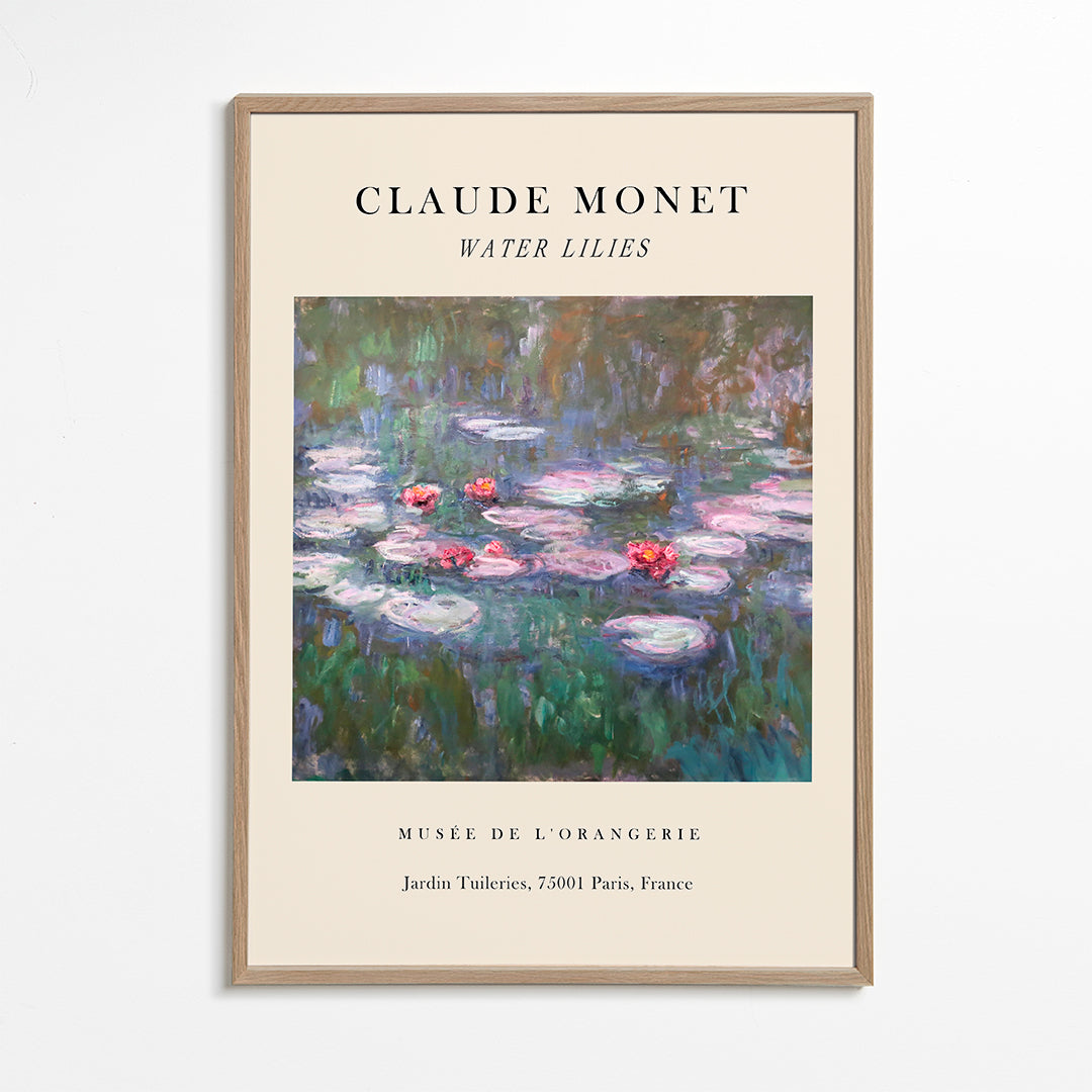 Plakat botaniczny: Lili wodne impresjonistyczne