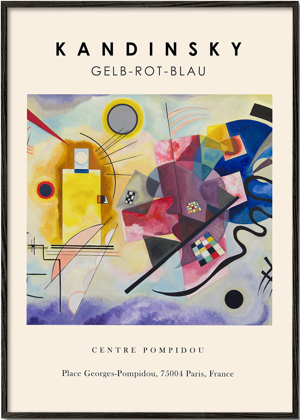 Obraz abstrakcyjny Kandinsky Gelb-Rot-Blau