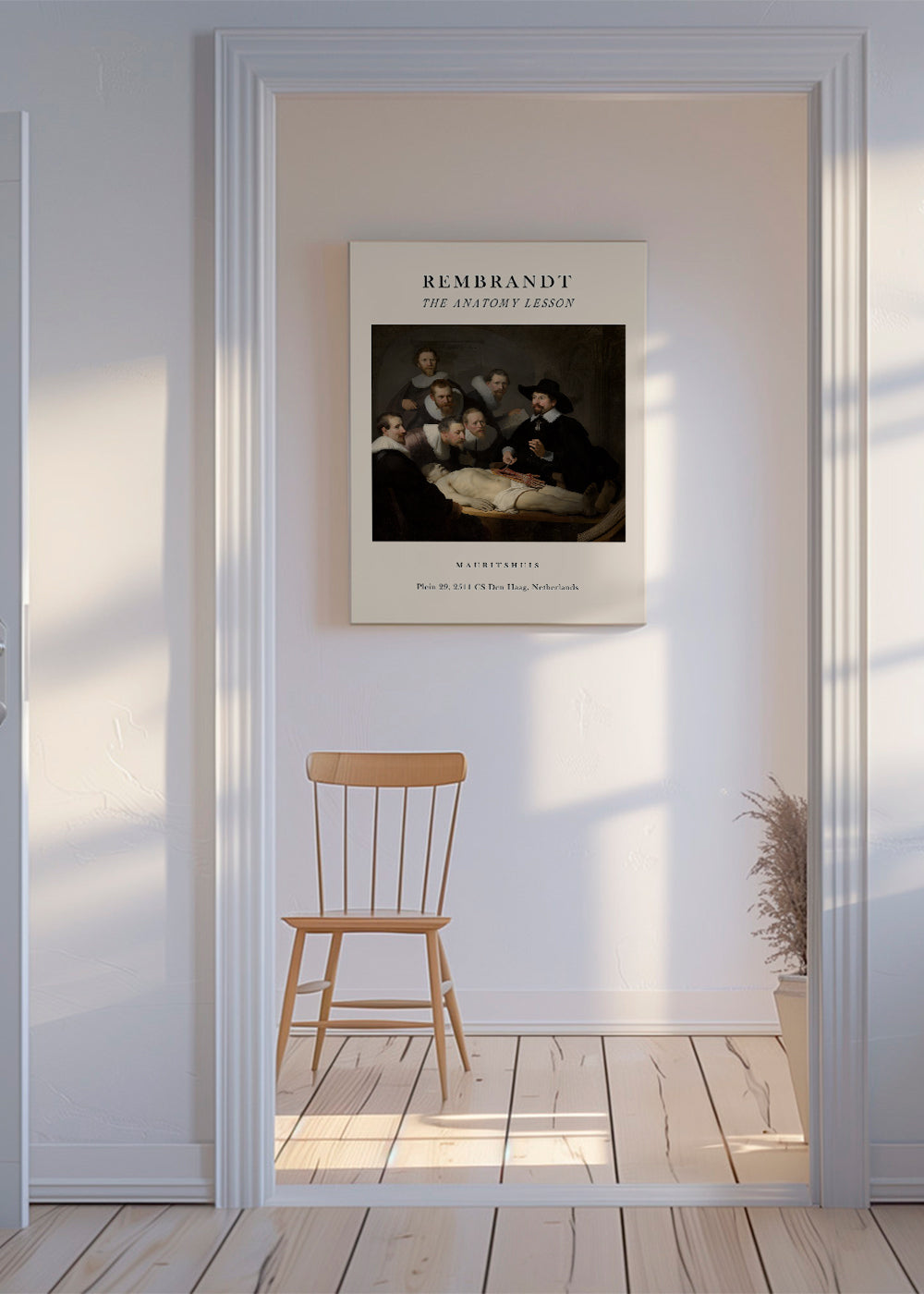 Wydruk vintage Lekcja anatomii z chirurgami