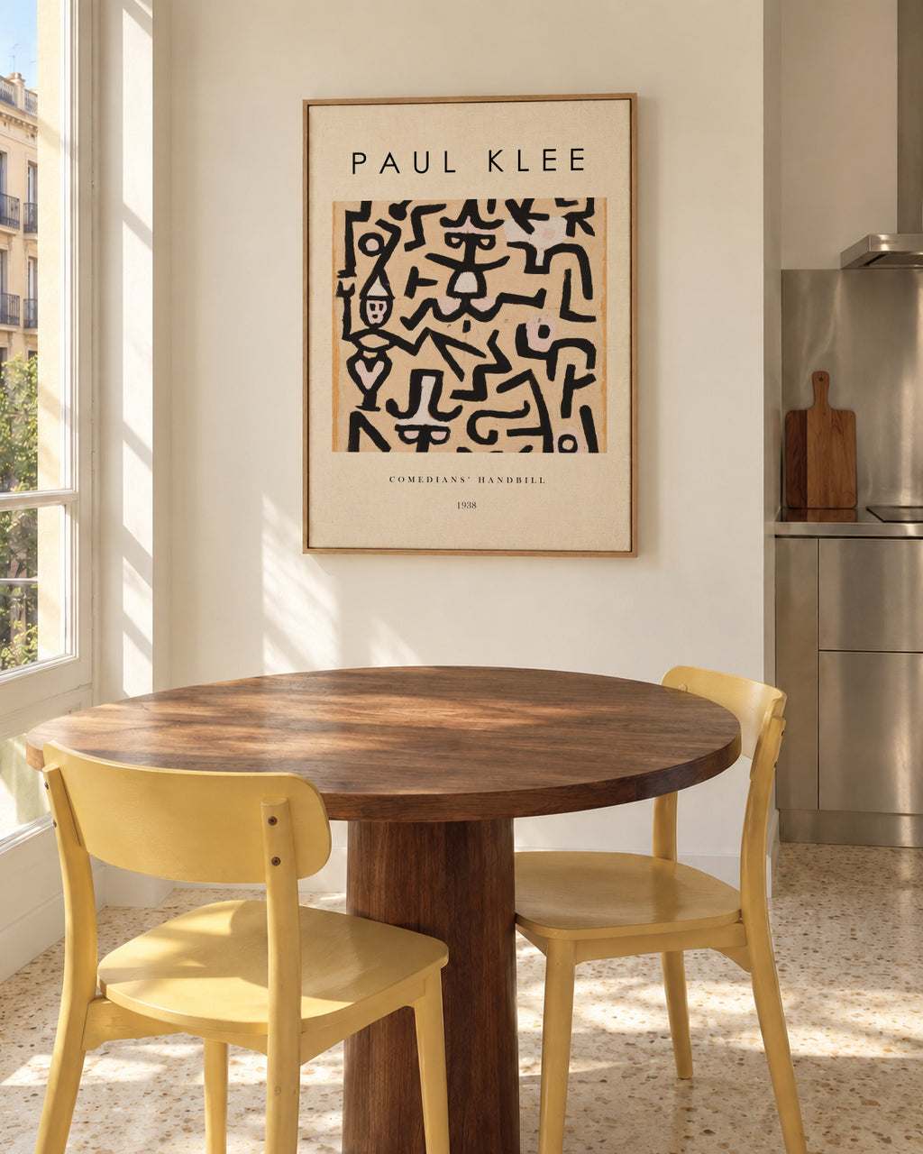 Comedians' Handbill Exhibition - Paul Klee - Framed canvas in an interior
