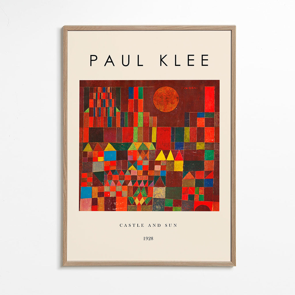 Plakat geometryczny Zamek i Słońce