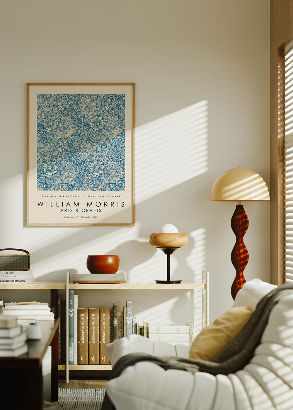 Botaniczny plakat William Morris Marigold