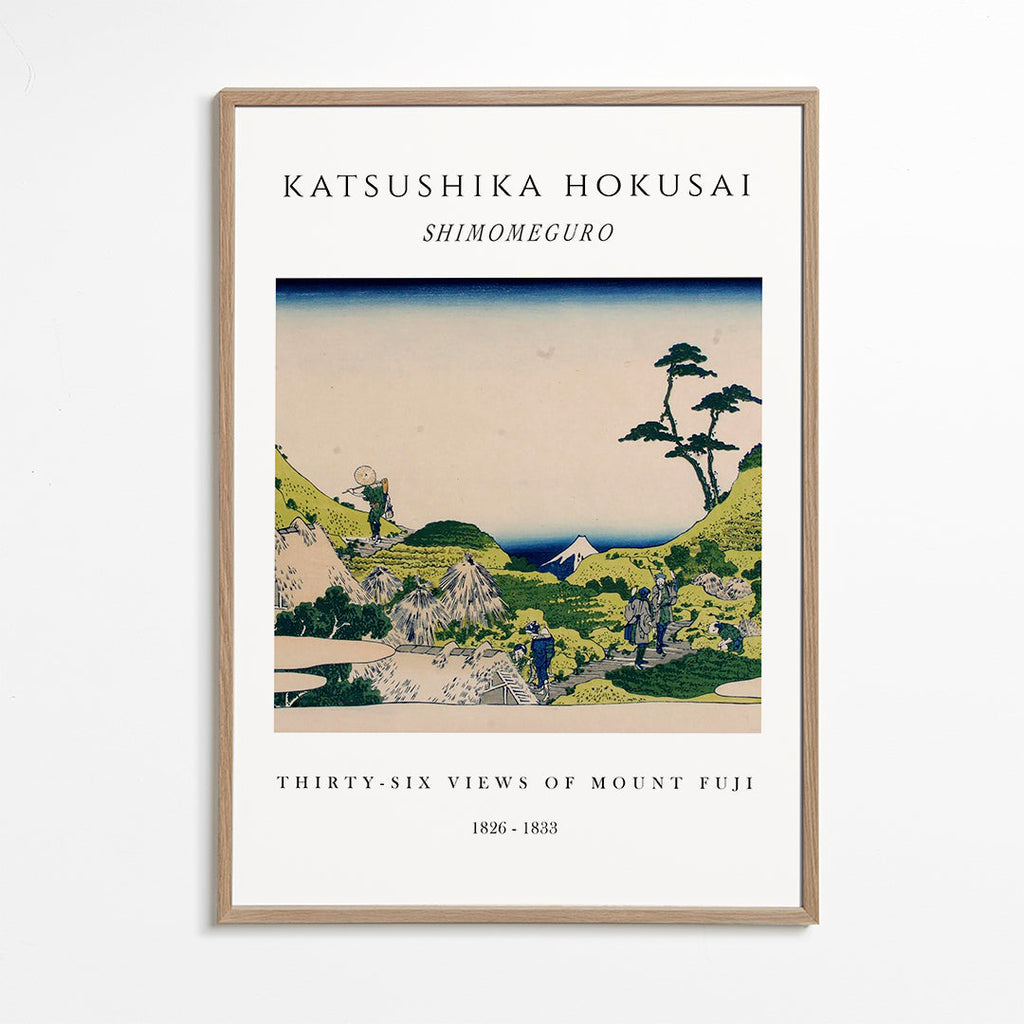 Japoński krajobraz z Mount Fuji autorstwa Hokusai