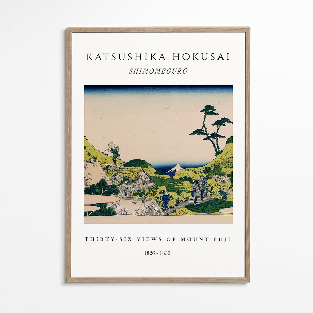 Japoński krajobraz z Mount Fuji autorstwa Hokusai