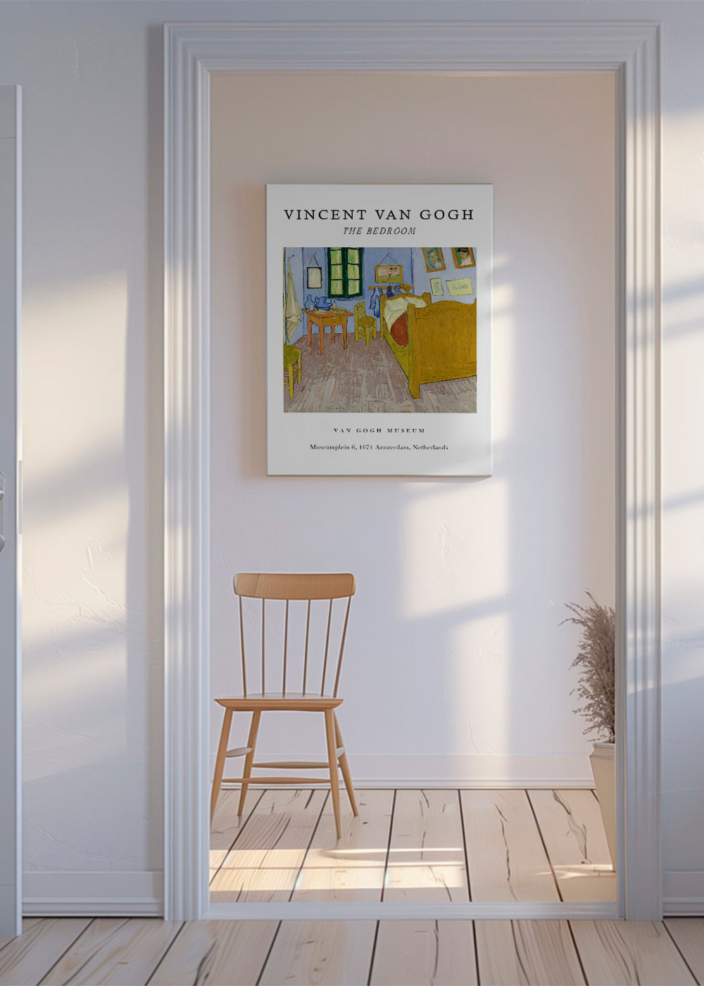 Wydruk vintage: Sypialnia van Gogha