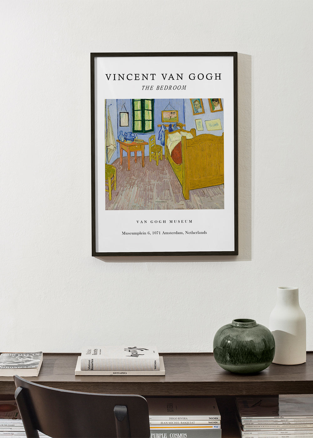 Wydruk vintage: Sypialnia van Gogha