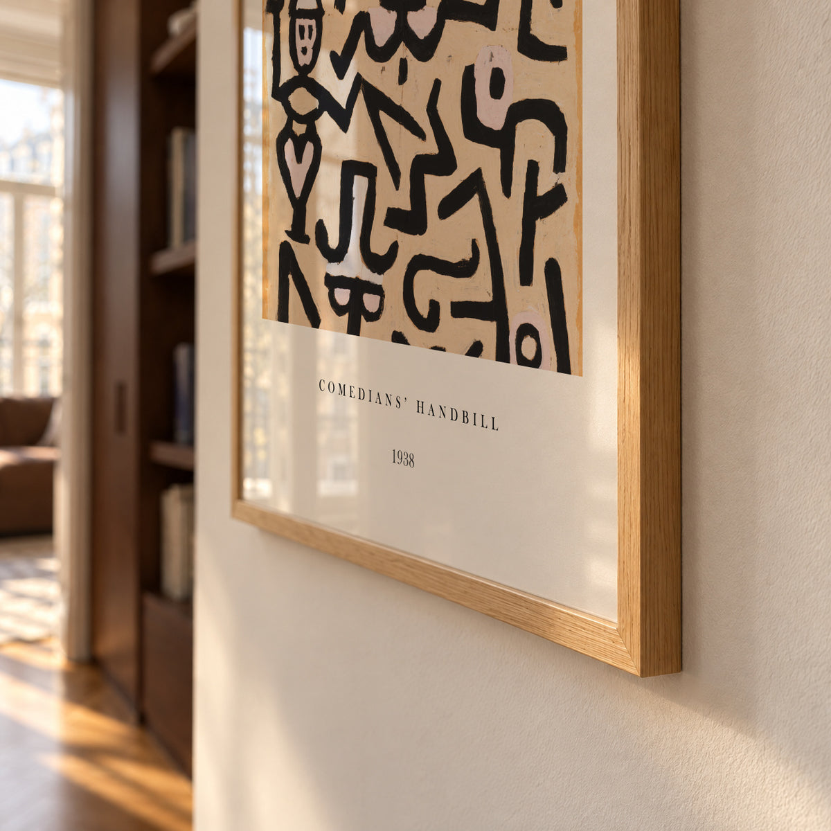 Comedians' Handbill Exhibition White - Paul Klee - Framed poster detail
