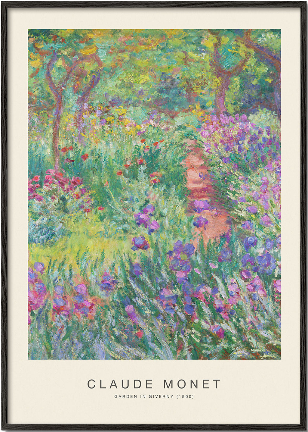 Plakat botaniczny Ogród w Giverny