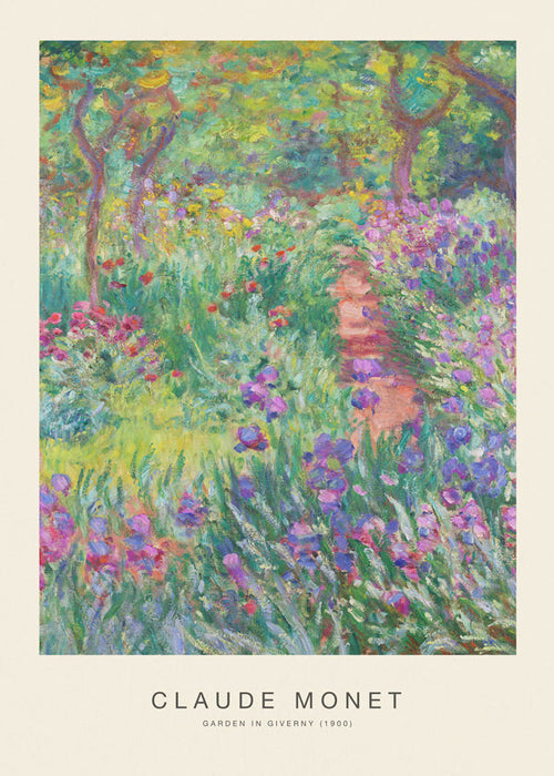Plakat botaniczny Ogród w Giverny