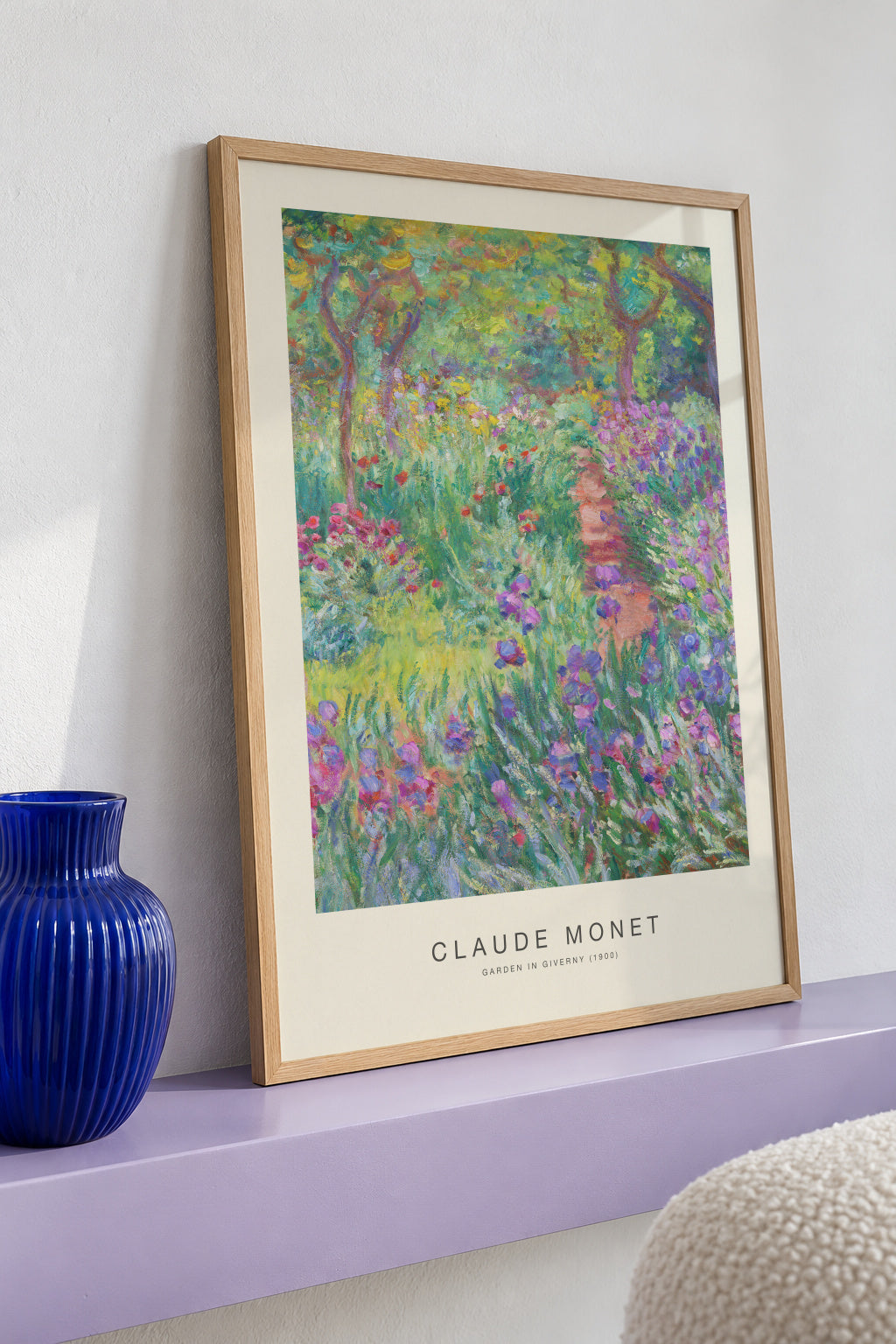 Garden in Giverny (Special Edition) - Claude Monet - Framed poster detail