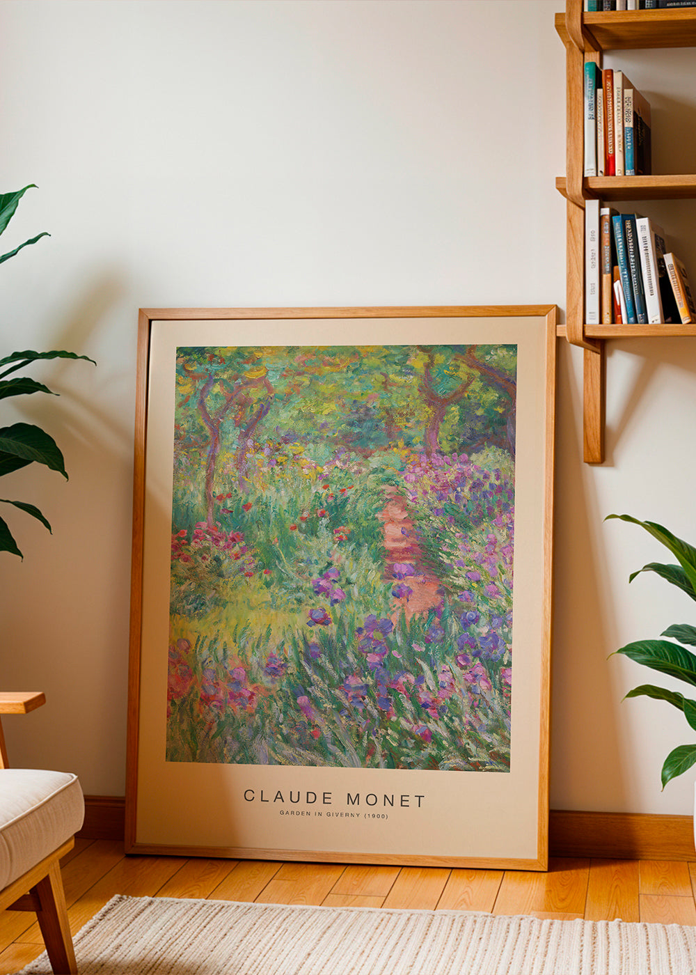 Plakat botaniczny Ogród w Giverny