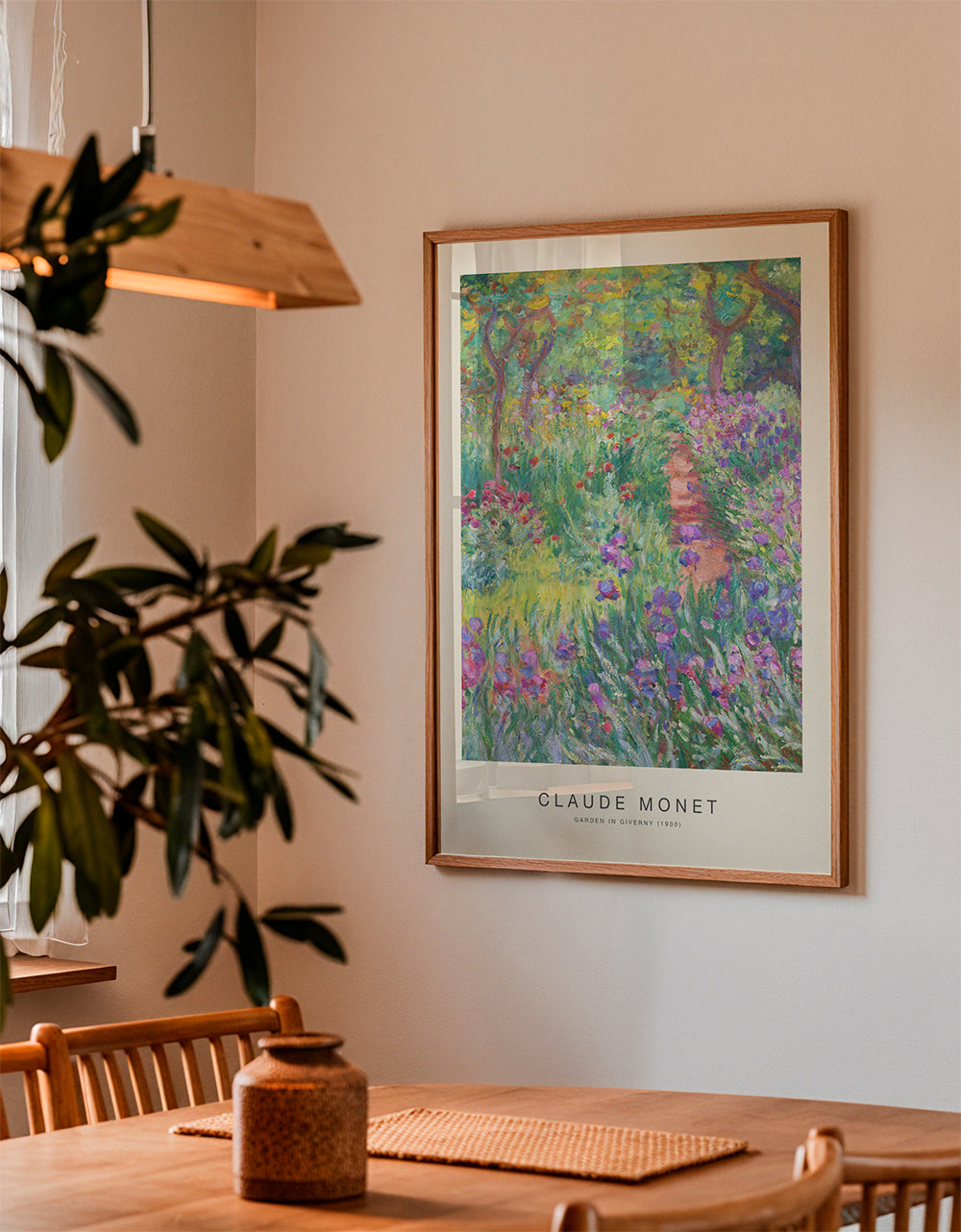 Plakat botaniczny Ogród w Giverny