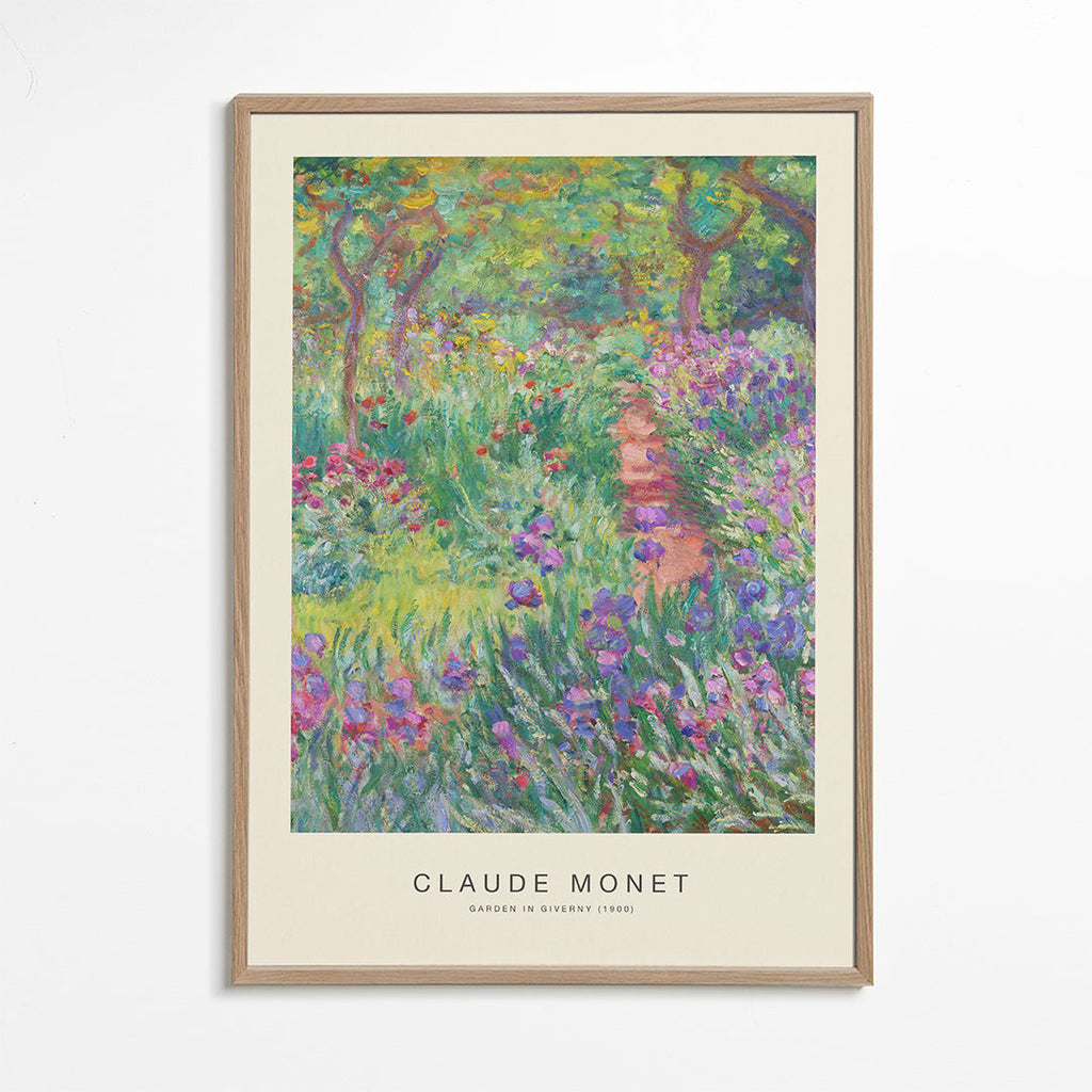 Plakat botaniczny Ogród w Giverny