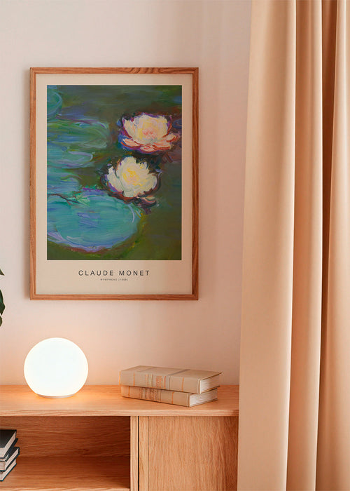 Plakat botaniczny Liliowce wodne kompozycja