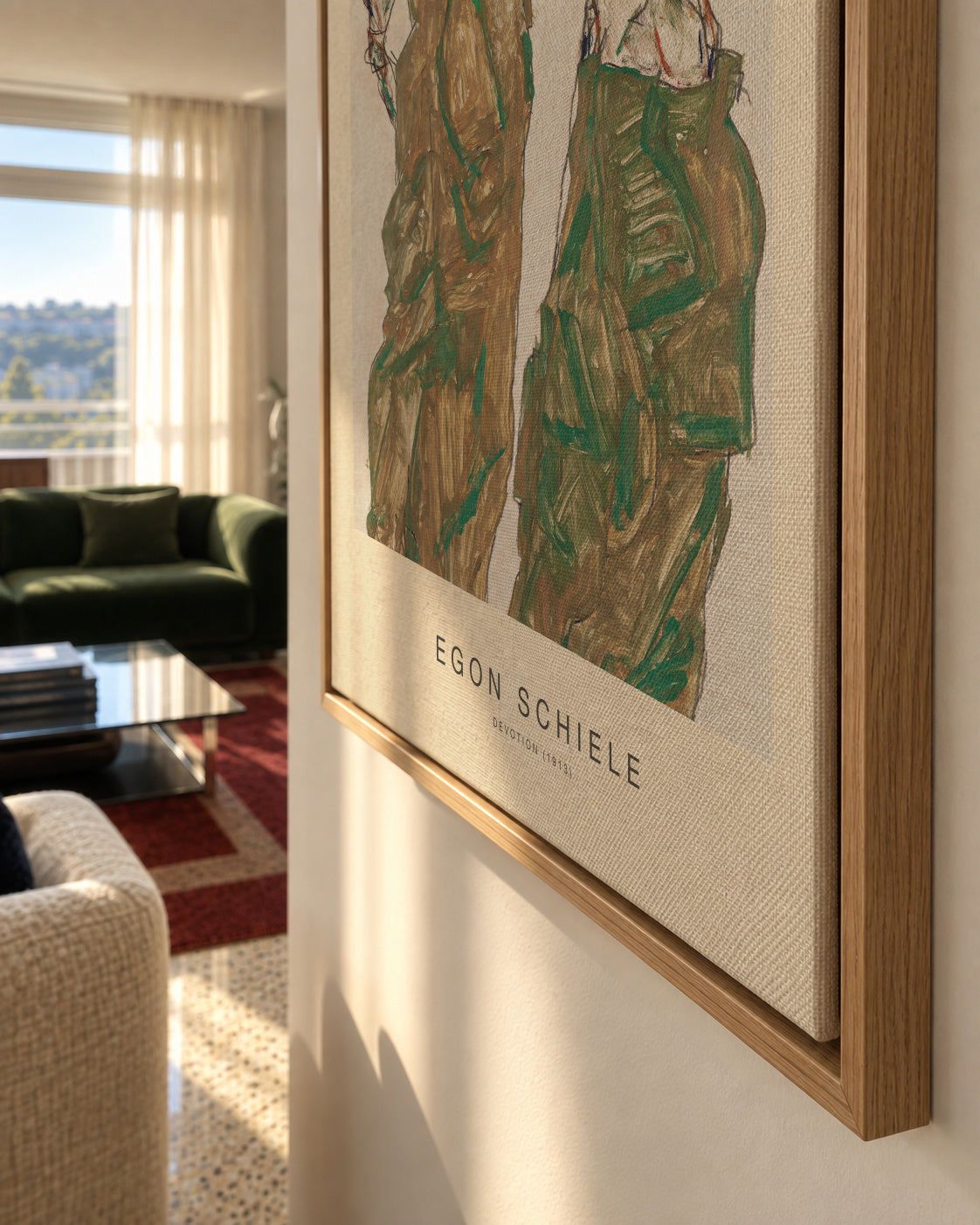 Devotion (Special Edition) - Egon Schiele - Framed canvas detail