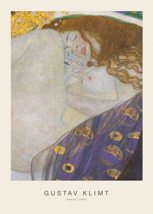Plakat vintage: Danae w złotych tonach
