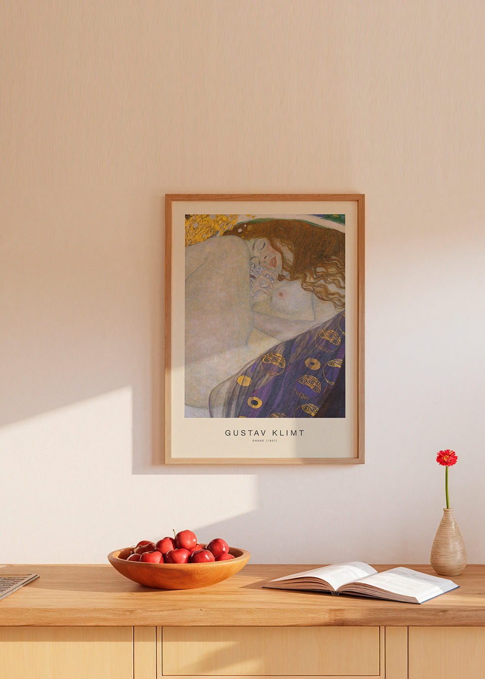 Plakat vintage: Danae w złotych tonach