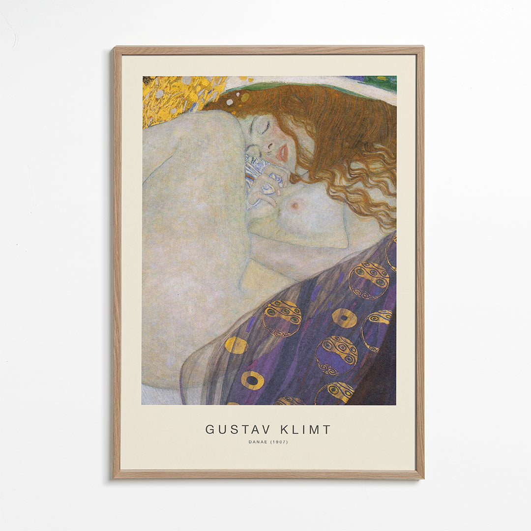 Plakat vintage: Danae w złotych tonach