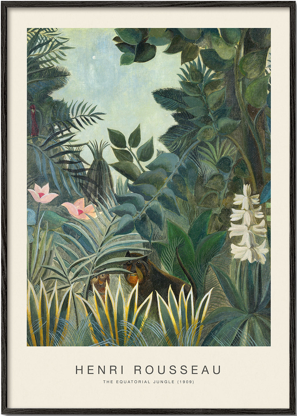 Plakat botaniczny: dżungla Rousseau