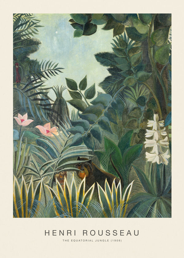 Plakat botaniczny: dżungla Rousseau