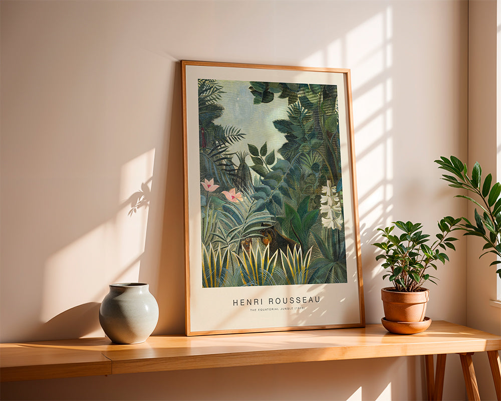 Plakat botaniczny: dżungla Rousseau