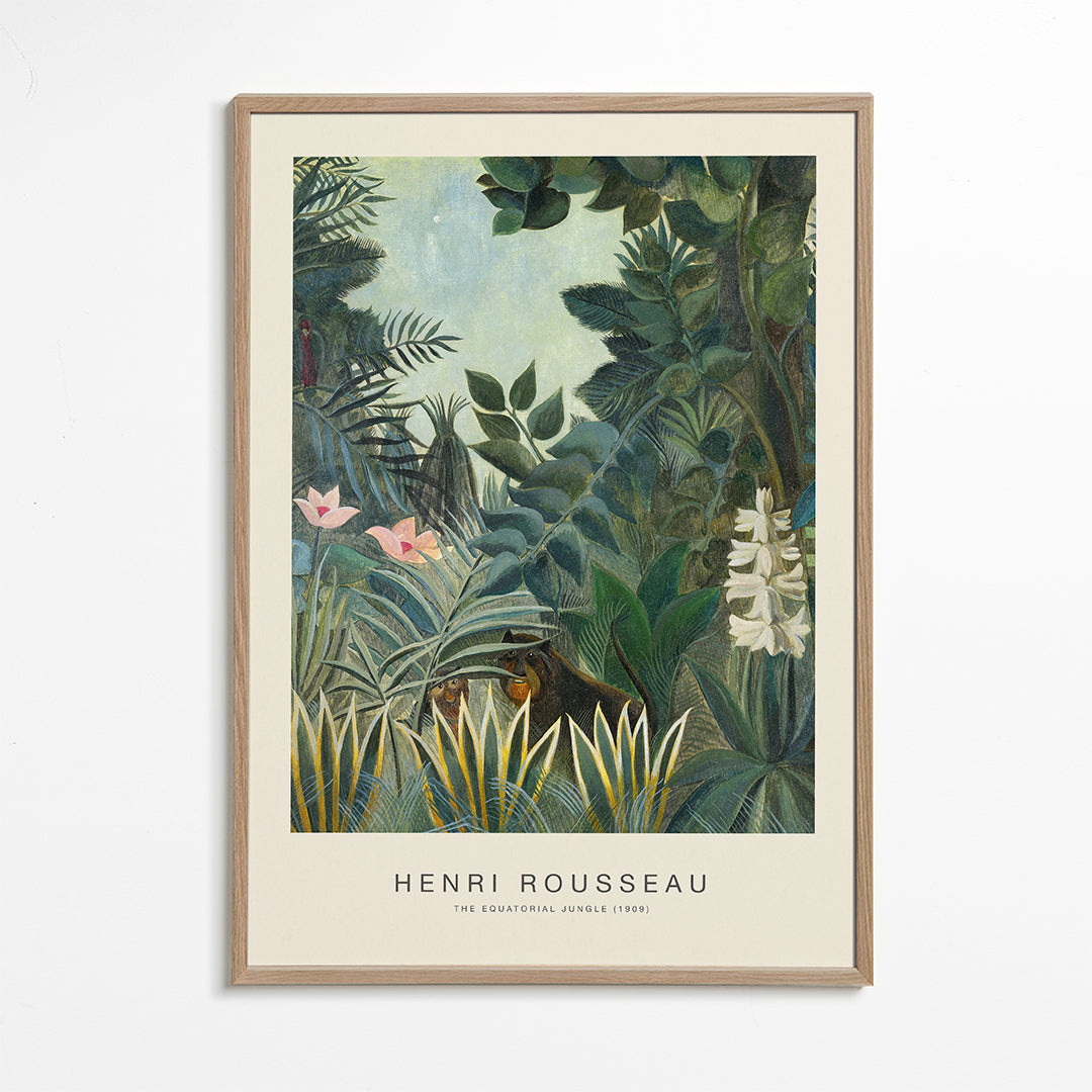 Plakat botaniczny: dżungla Rousseau