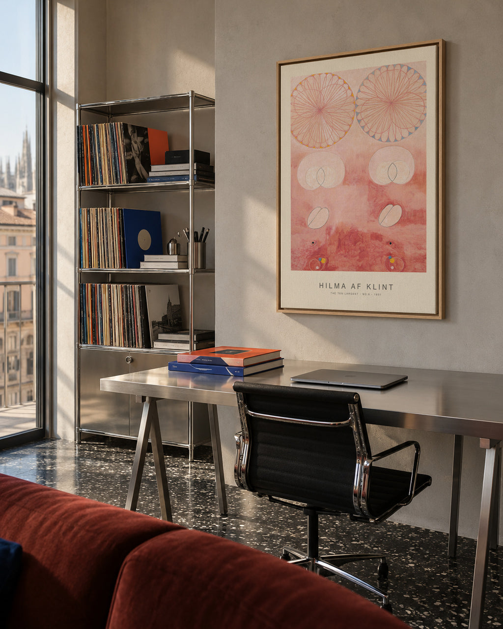 The Ten Largest, No.9 (Special Edition) - Hilma af Klint - Framed canvas in an interior