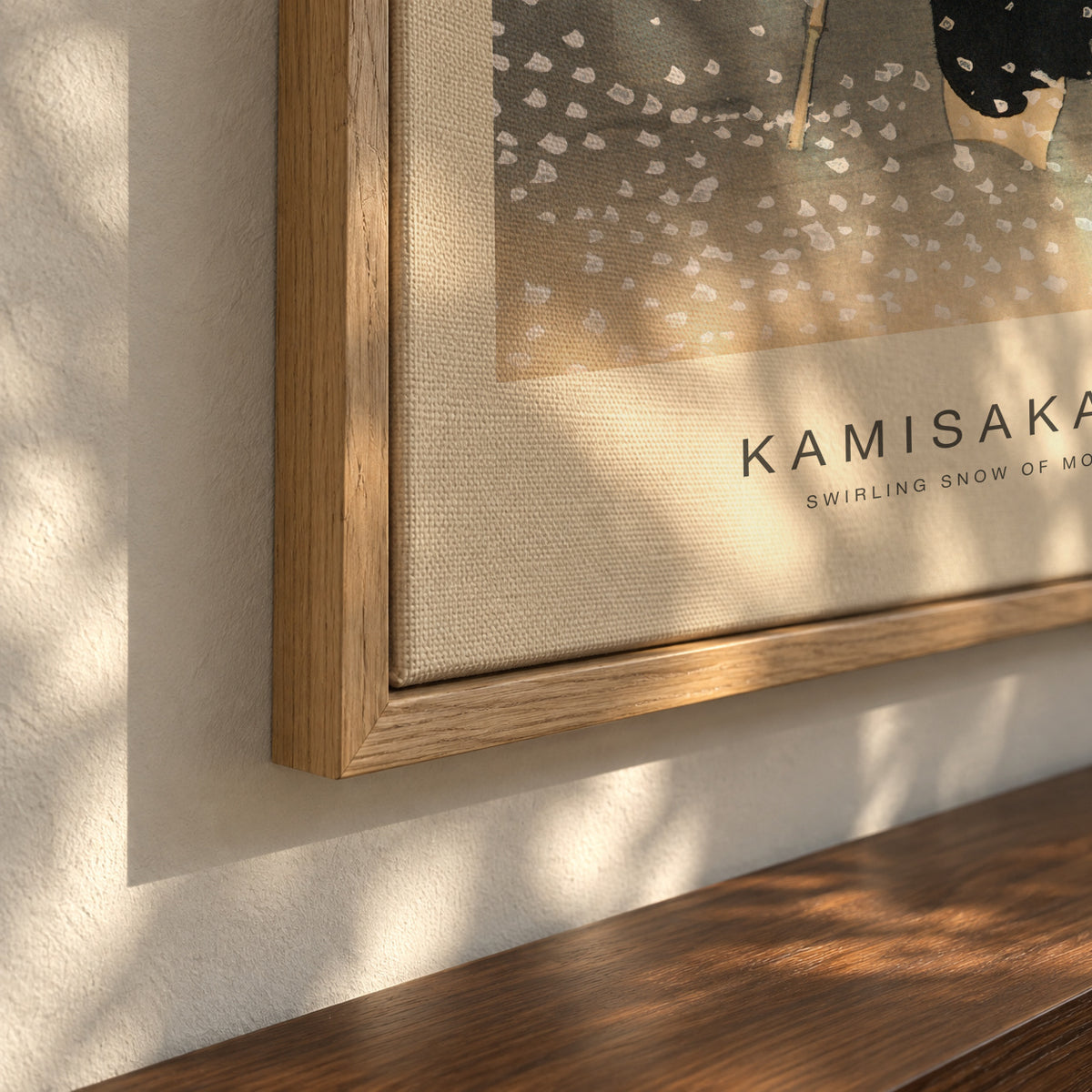 Swirling Snow of Momoyogusa (Special Edition) - Kamisaka Sekka - Framed canvas detail