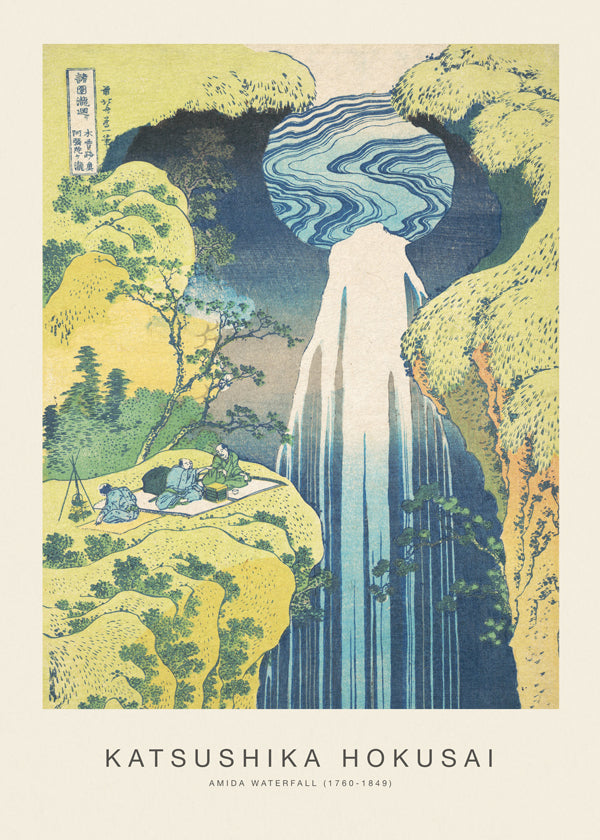 Sztuka krajobrazu: Wodospad Amida Hokusai