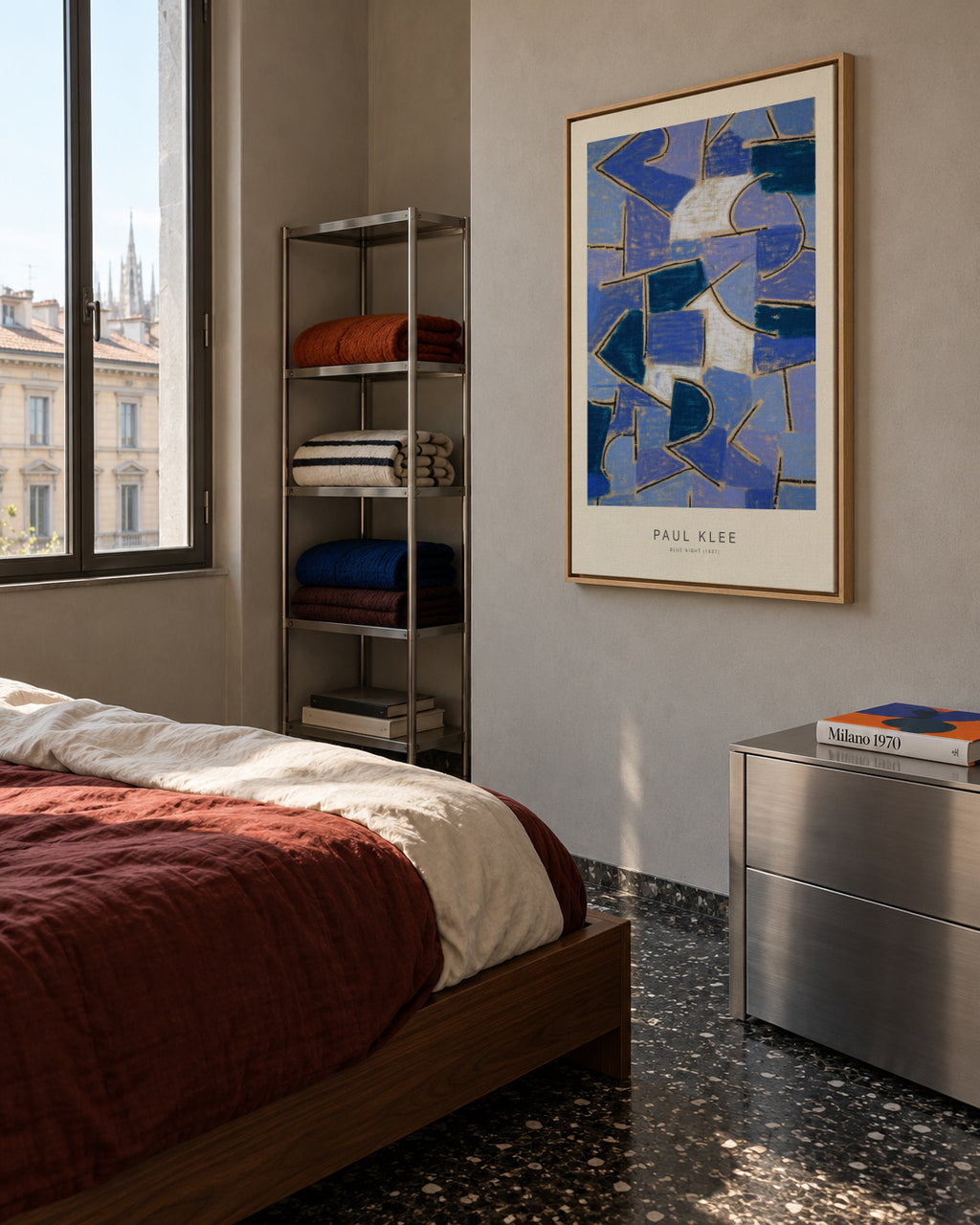 Blue Night (Special Edition) - Paul Klee - Framed canvas in an interior