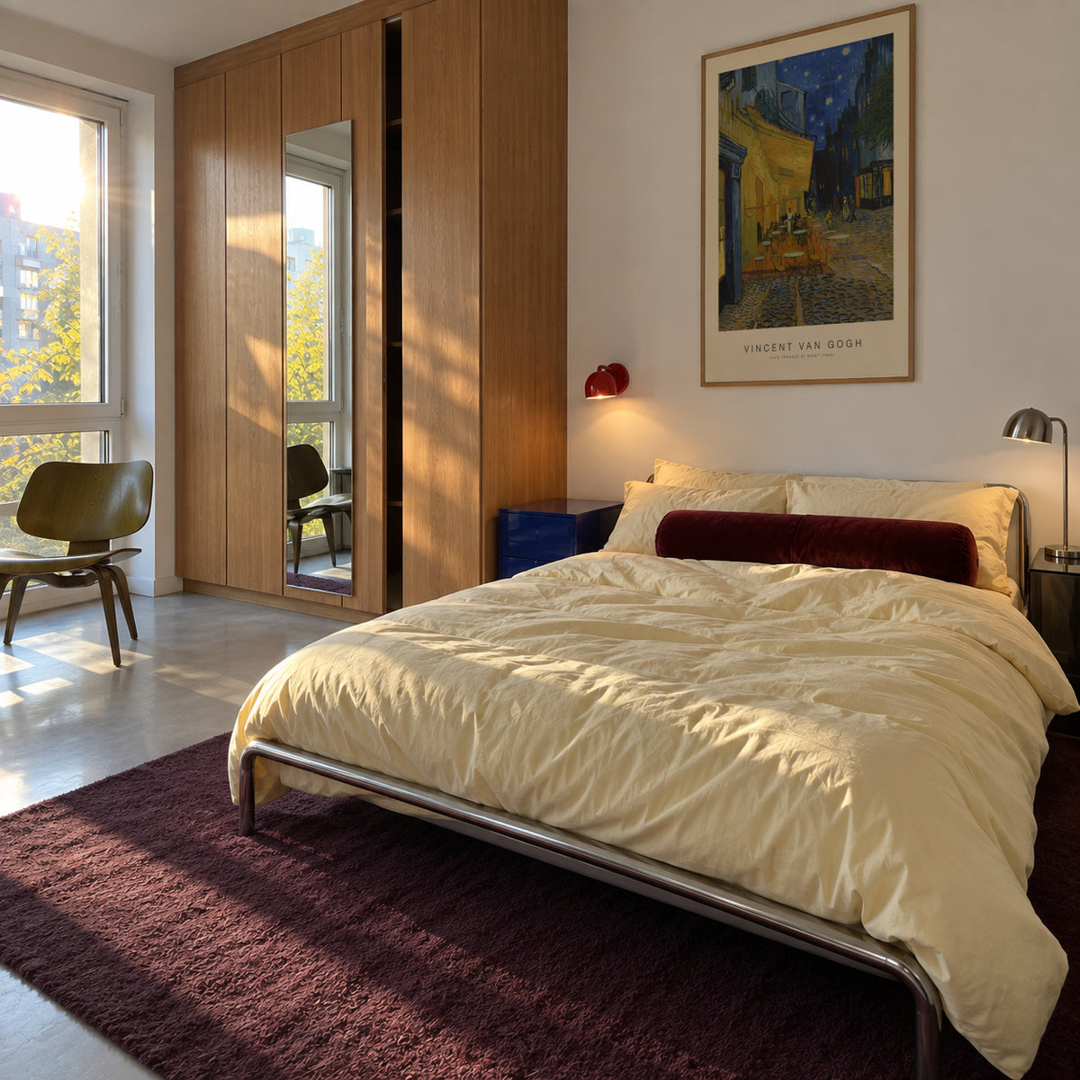 Cafe? Terrace at Night (Special Edition) - Vincent van Gogh - Framed poster in an interior