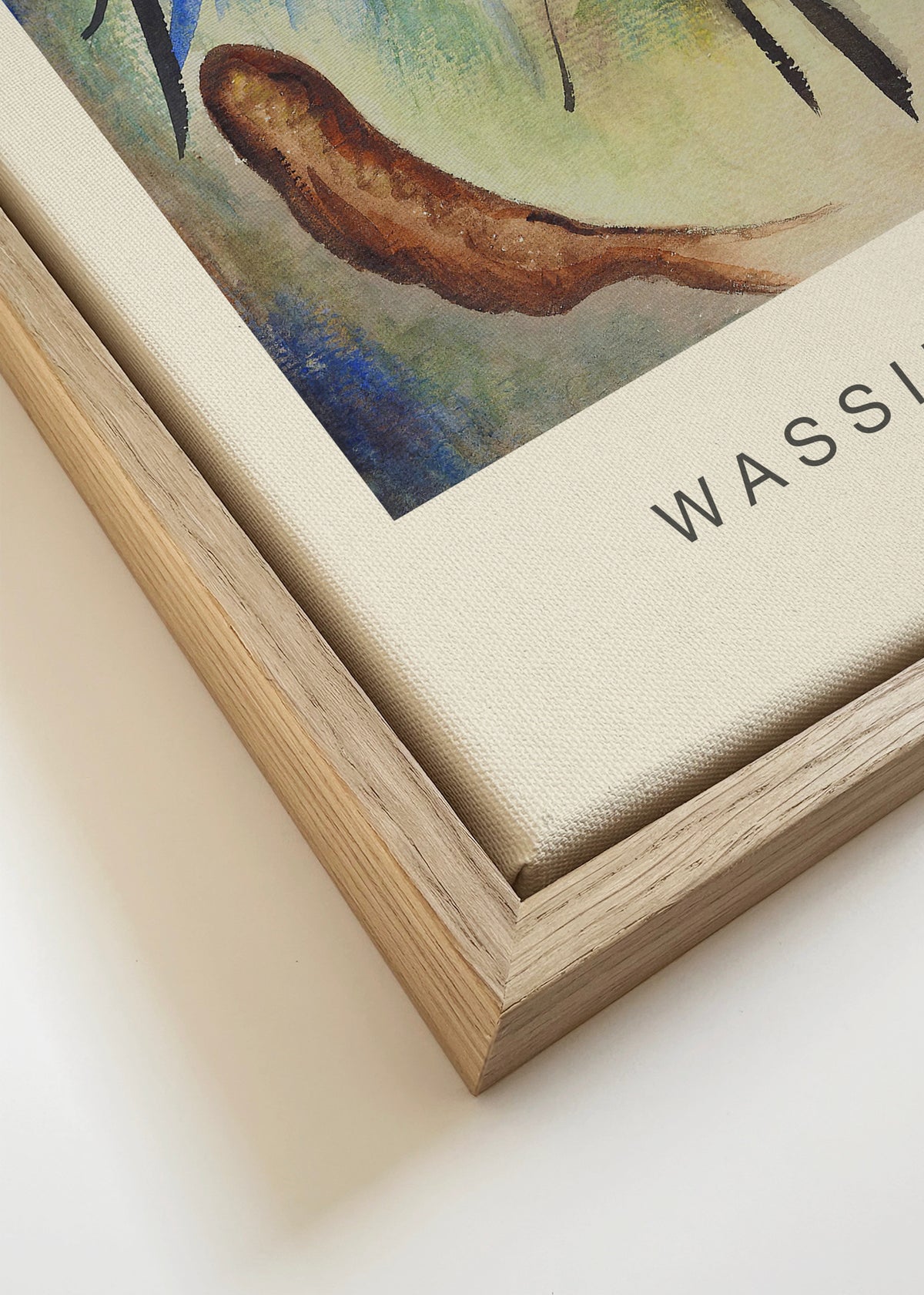 Water & Black Lines (Special Edition) - Wassily Kandinsky - Framed canvas detail